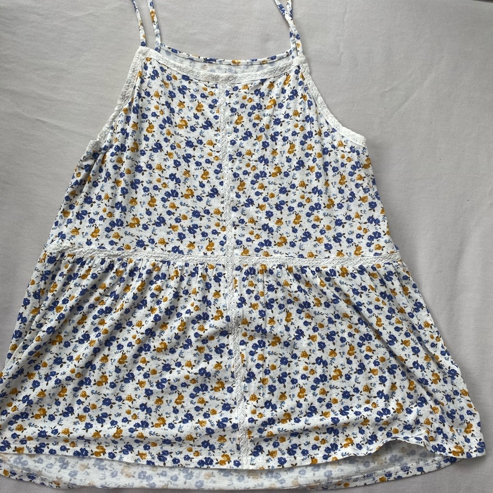 Flowery halter top